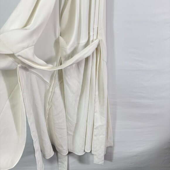 Reiss Piper Halter Neck Wrap Midi Hollow Back Midi Dress White EU 42/ US 10 - Picture 7 of 11